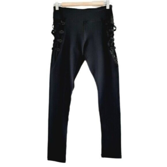 New - MOTION by COALITION Black Mesh-Side Leggings Sz S - Picture 5 of 16